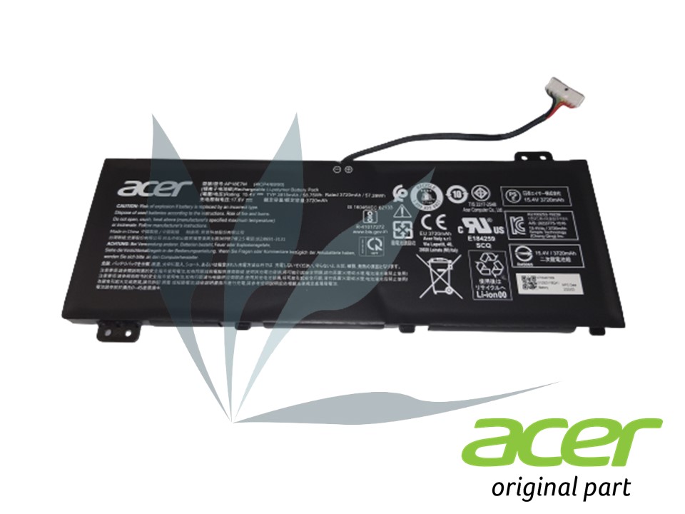 Batterie 4 cellules 3720MAH neuve d'origine Acer pour Acer Aspire Nitro AN515-43