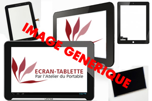 Dalle + Vitre tactile noire 3G Wifi pour Samsung Galaxy Tab 1 10.1. P7510