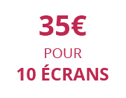 Réduction pour l'achat de 10 écrans