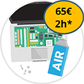 Nettoyage mécanique de l'intérieur de votre ordinateur portable