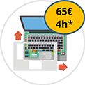 Remplacement de plasturgie d'ordinateur portable