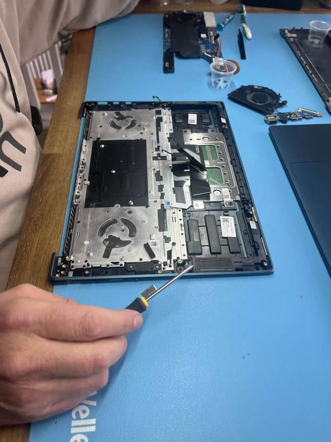 diagnostic et réparation de pc portable en atelier