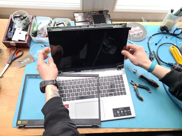 réparation pc portable acer dans notre atelier à paris