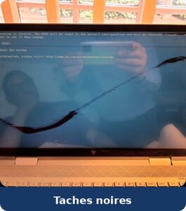Taches noires écran LCD portable