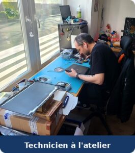 technicien reparation ecran portable